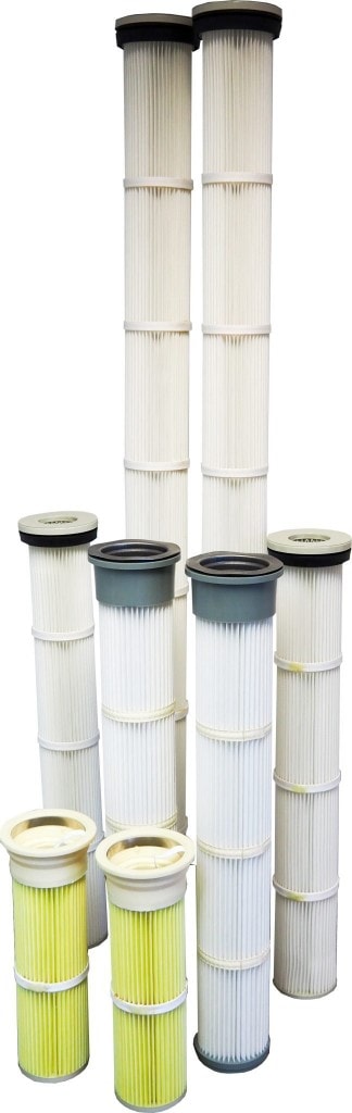 Pleated Filter Cartridges For Industrial Dust Collectors 